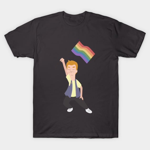 Jimmy Jr. x Lgbtq+ Flag T-Shirt by gray-cat